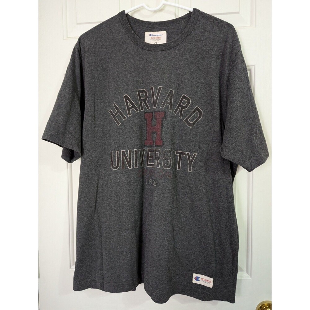 Champion Harvard University Crimson 1636 T-shirt Mens XL Short Sleeve Stretch